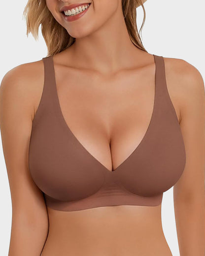 Brasier Talla Extra Sin Varilla – Deep V, Push-Up y Tirantes Anchos