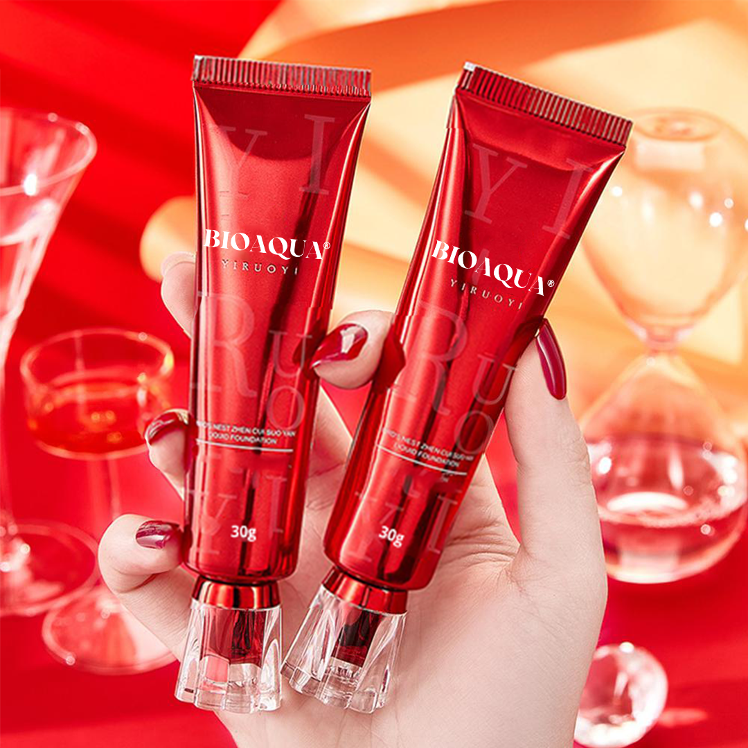 BioAqua Fv Foundantion  - Base a prova d'água e com Proteção Solar (FPS 50) + BRINDE