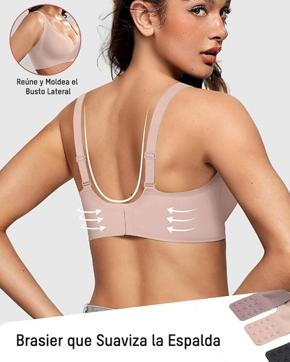 Brasier Talla Extra Sin Varilla – Deep V, Push-Up y Tirantes Anchos