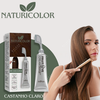 NaturiColor  (Compre 1 e Leve 2)- Tinta de Cabelo Sem Amônia + Pente de Brinde