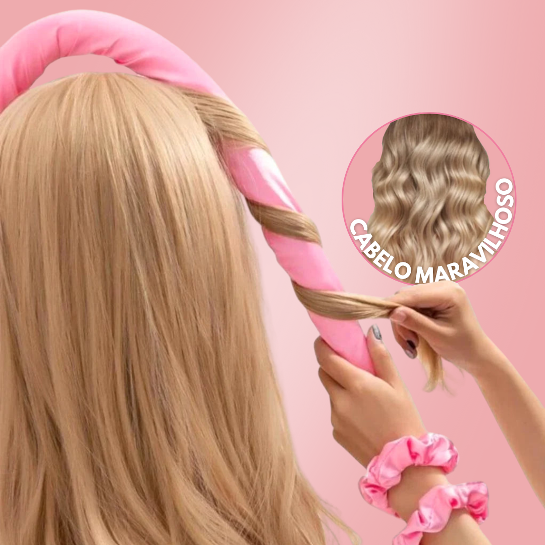 Bela Cachos: Modelador de Cachos em Cetim Sem Calor