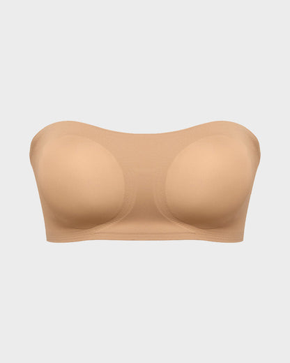 Sujetador Bandeau con Gancho Lateral Cruzado y Antideslizante
