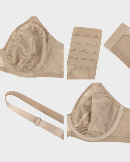 Sujetador Minimizer de Encaje con Perlas y Brillo para Tallas Grandes