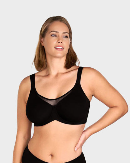 Brasier Talla Extra con Aro – Cobertura Total y Tirantes Anchos Ajustables