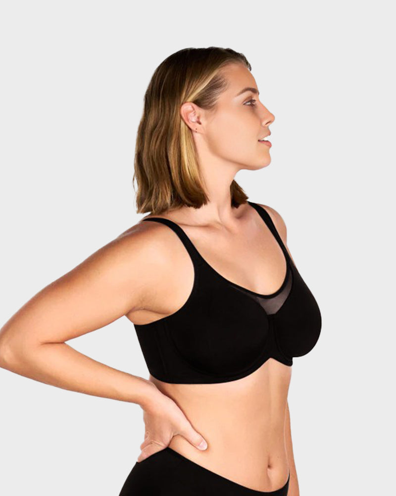 Brasier Talla Extra con Aro – Cobertura Total y Tirantes Anchos Ajustables