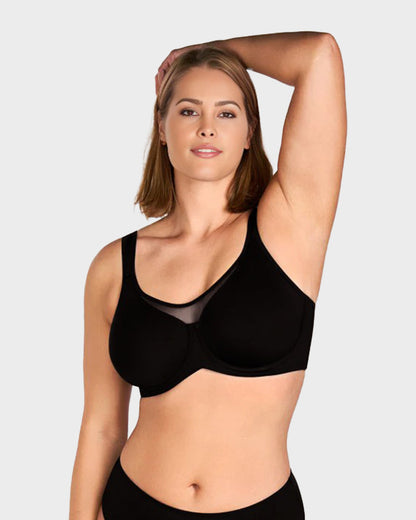 Brasier Talla Extra con Aro – Cobertura Total y Tirantes Anchos Ajustables