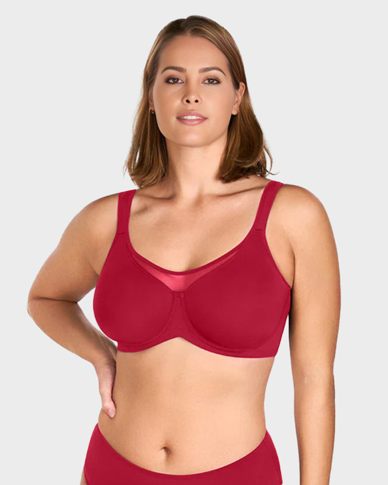 Brasier Talla Extra con Aro – Cobertura Total y Tirantes Anchos Ajustables
