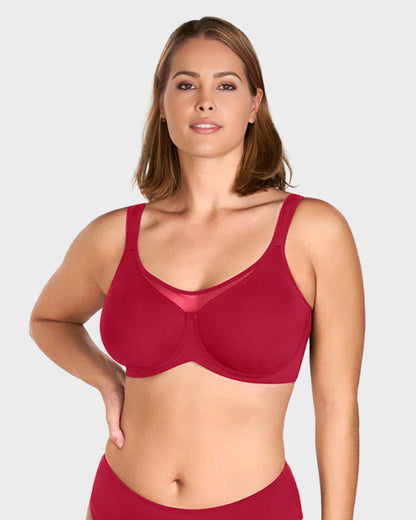 Brasier Talla Extra con Aro – Cobertura Total y Tirantes Anchos Ajustables