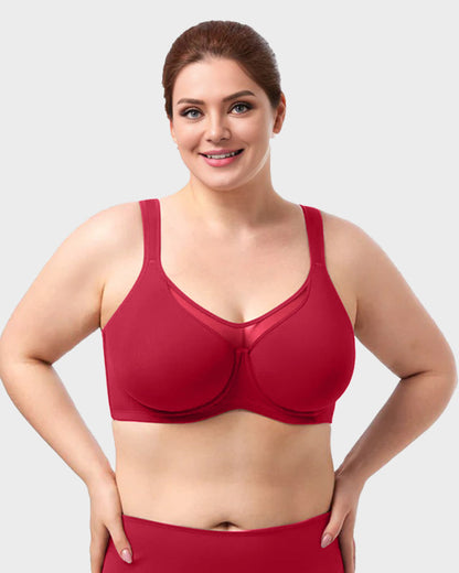 Brasier Talla Extra con Aro – Cobertura Total y Tirantes Anchos Ajustables