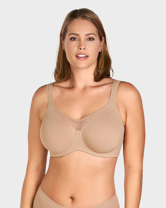 Brasier Talla Extra con Aro – Cobertura Total y Tirantes Anchos Ajustables