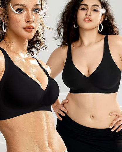 Brasier Talla Extra Sin Varilla – Deep V, Push-Up y Tirantes Anchos
