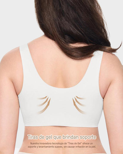 Brasier Talla Extra Sin Varilla – Push-Up, Cobertura Total y Tirantes Anchos