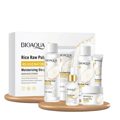 Kit Skincare com Arroz: Hidratação e Revitalização Completa