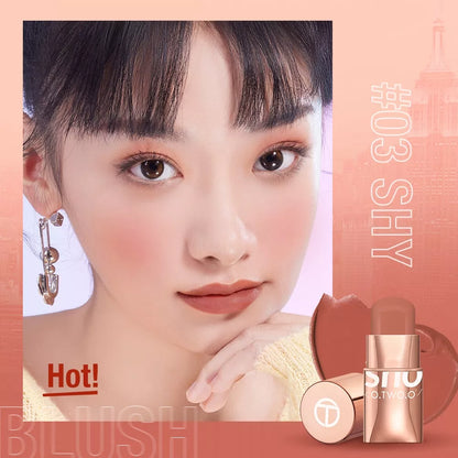 Blush Multiuso 3 em 1 O.Two.O, Lábios, Bochechas e Rosto!